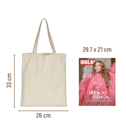 Bolsa Tote Mediana de Lienzo Liviana 33 × 26 cm – Palma Brisa