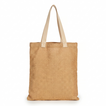 Bolsa Tote Grande de Yute con Fuelle 40 × 35 cm – Ceiba Tierra