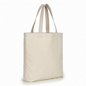 Bolsa Tote de Lona Cruda 100% Algodón con Fuelle 40 × 35 cm – Ceiba Raíz