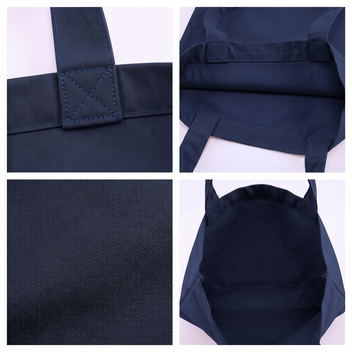 Bolsa Tote Grande de Dril en Colores 40 × 35 cm – Ceiba Trópico