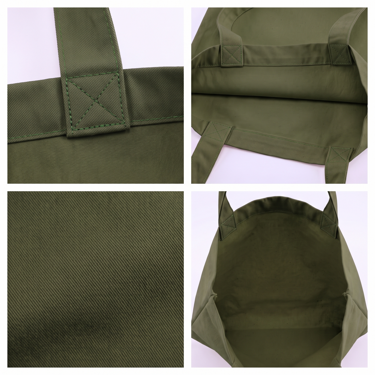 Bolsa Tote Grande de Dril en Colores 40 × 35 cm – Ceiba Trópico