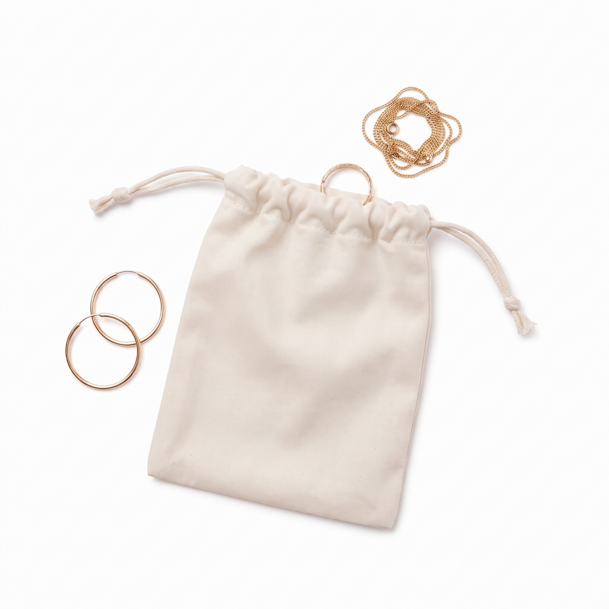 Bolsitas de Tela con Cordón en Lienzo Liviano – Colección Brisa