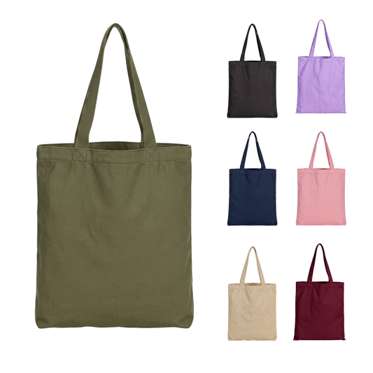 Bolsa Tote Grande de Dril en Colores 40 × 35 cm – Ceiba Trópico