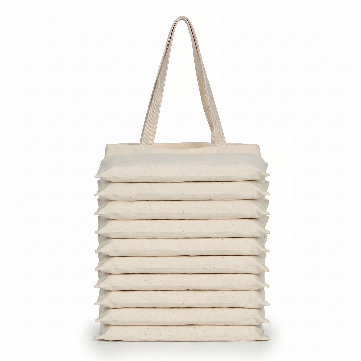 Pack x10 - Bolsa Tote Básica de Lona | Precio por Mayor