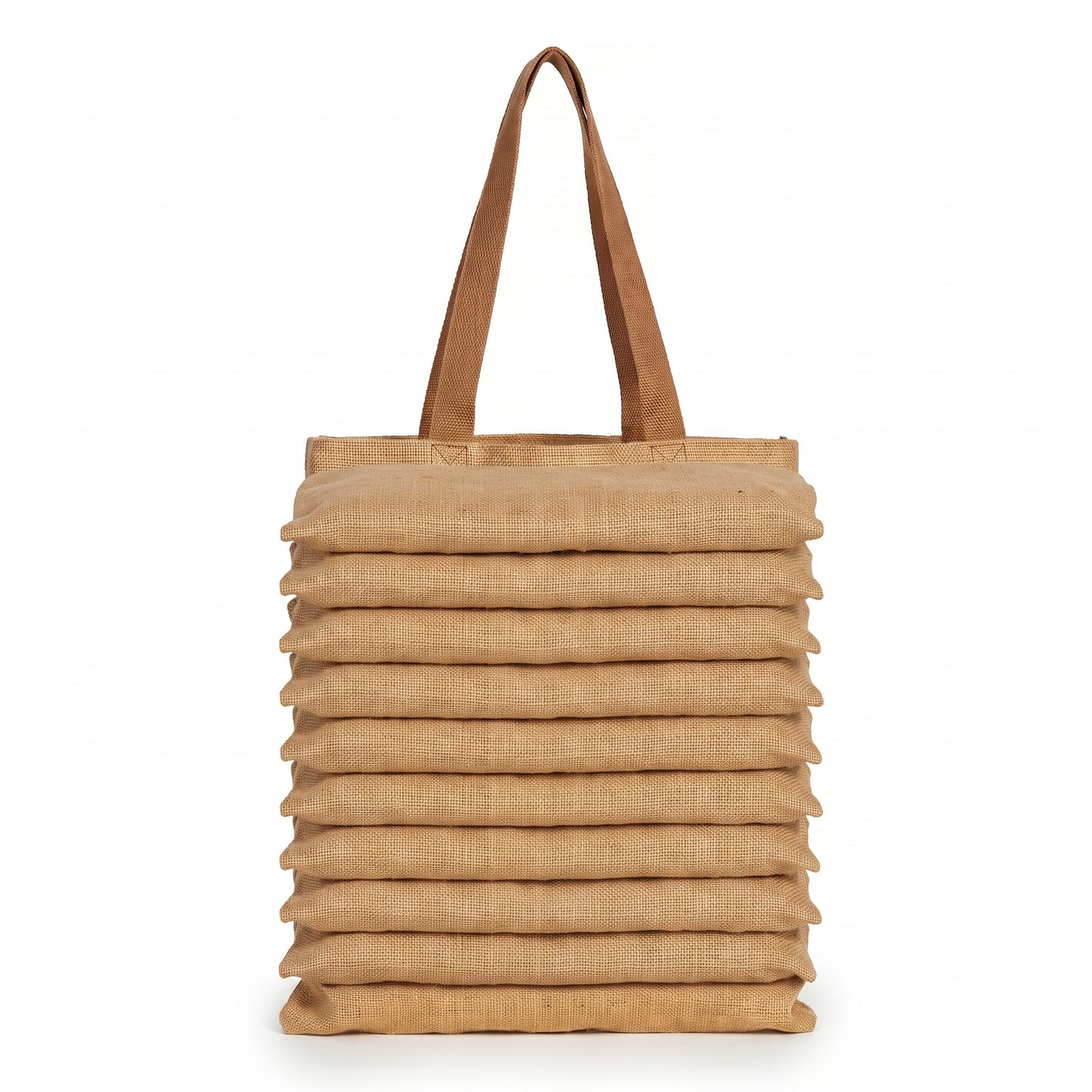 Pack x10 - Bolsa Tote Básica de Yute | Precio por Mayor