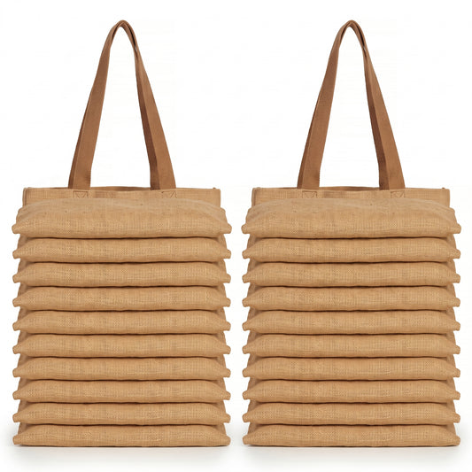 Pack x20 - Bolsa Tote Básica de Yute | Precio por Mayor