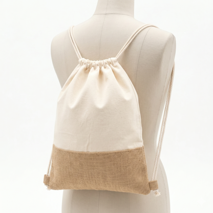 Morral Tula con Cordón — Lona y Yute
