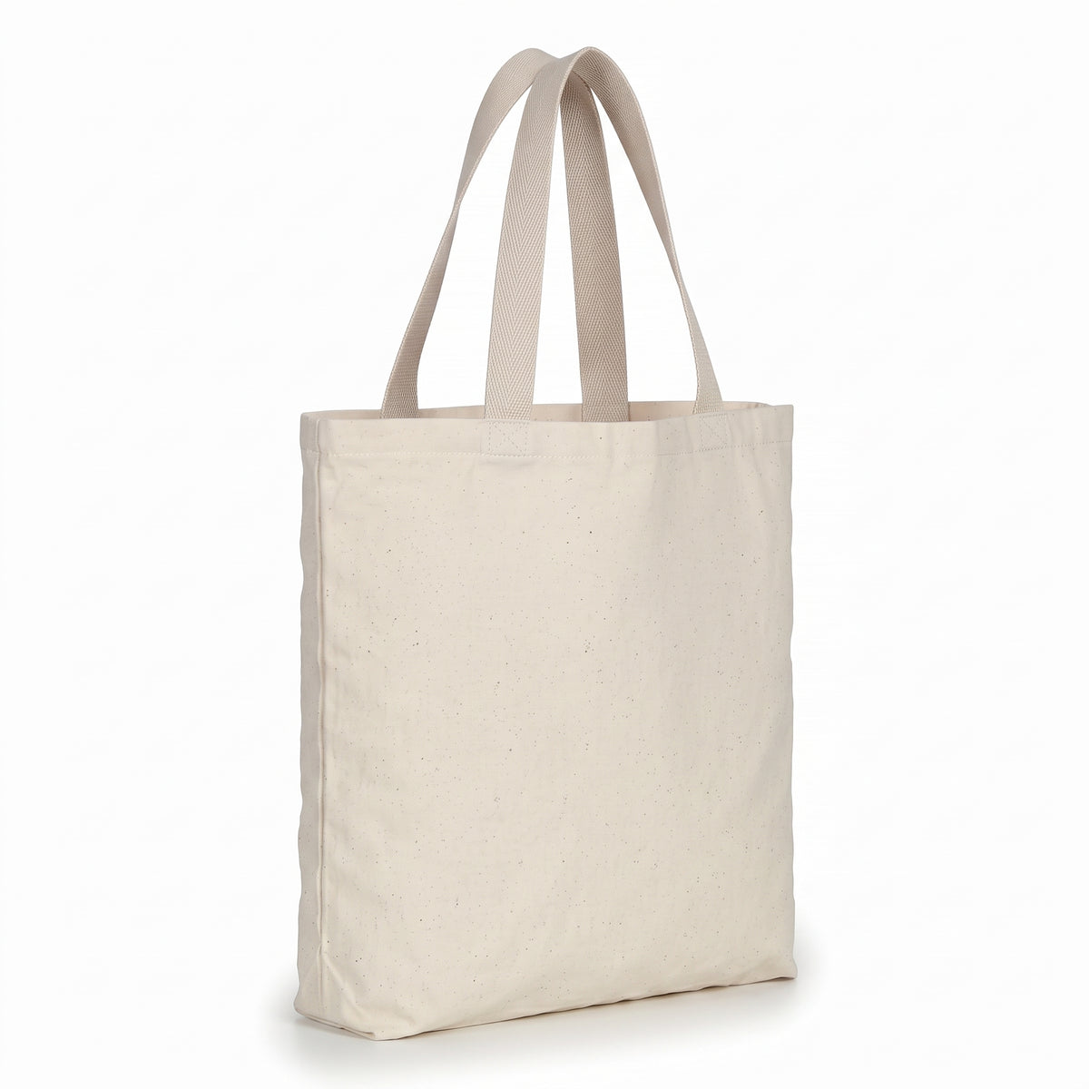 Bolsa Tote de Lona Cruda 100% Algodón con Fuelle 33 × 26 cm – Palma Raíz