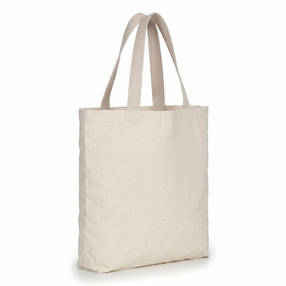 Bolsa Tote de Lona Cruda 100% Algodón con Fuelle 33 × 26 cm – Palma Raíz