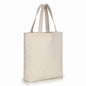 Bolsa Tote de Lona Cruda 100% Algodón con Fuelle 33 × 26 cm – Palma Raíz