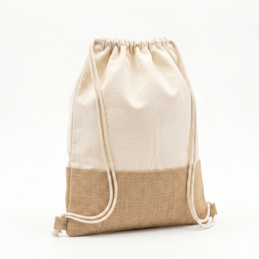 Morral Tula con Cordón — Lona y Yute