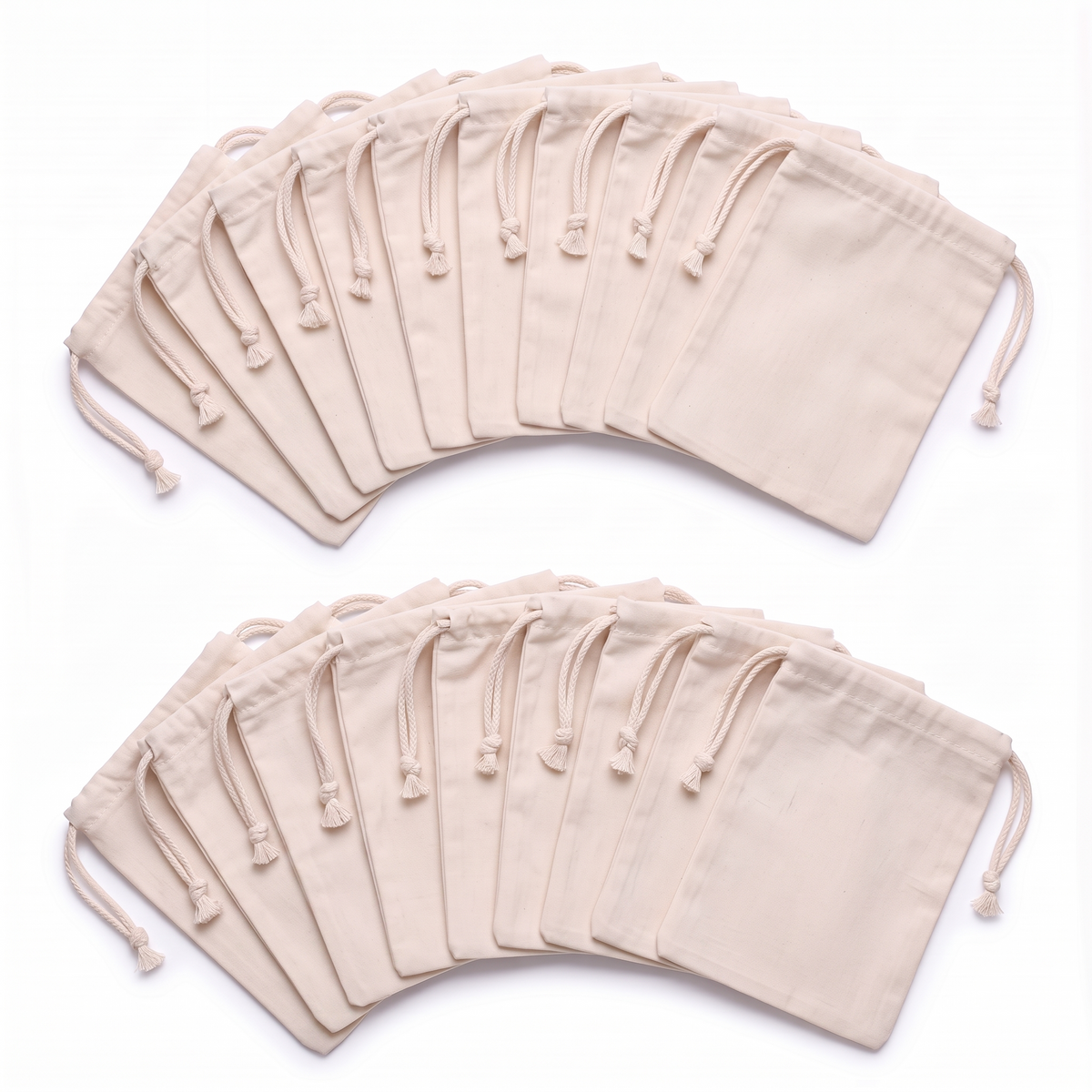 Bolsitas de Tela con Cordón en Lienzo Liviano – Colección Brisa