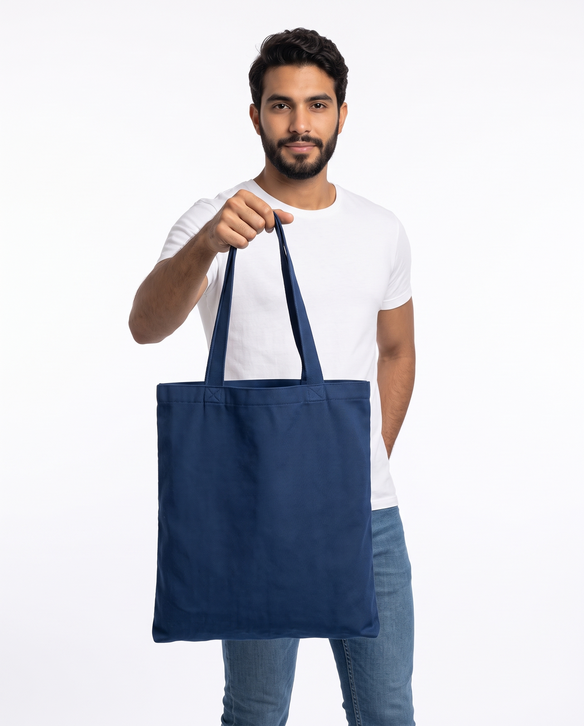 Bolsa Tote Grande de Dril en Colores 40 × 35 cm – Ceiba Trópico