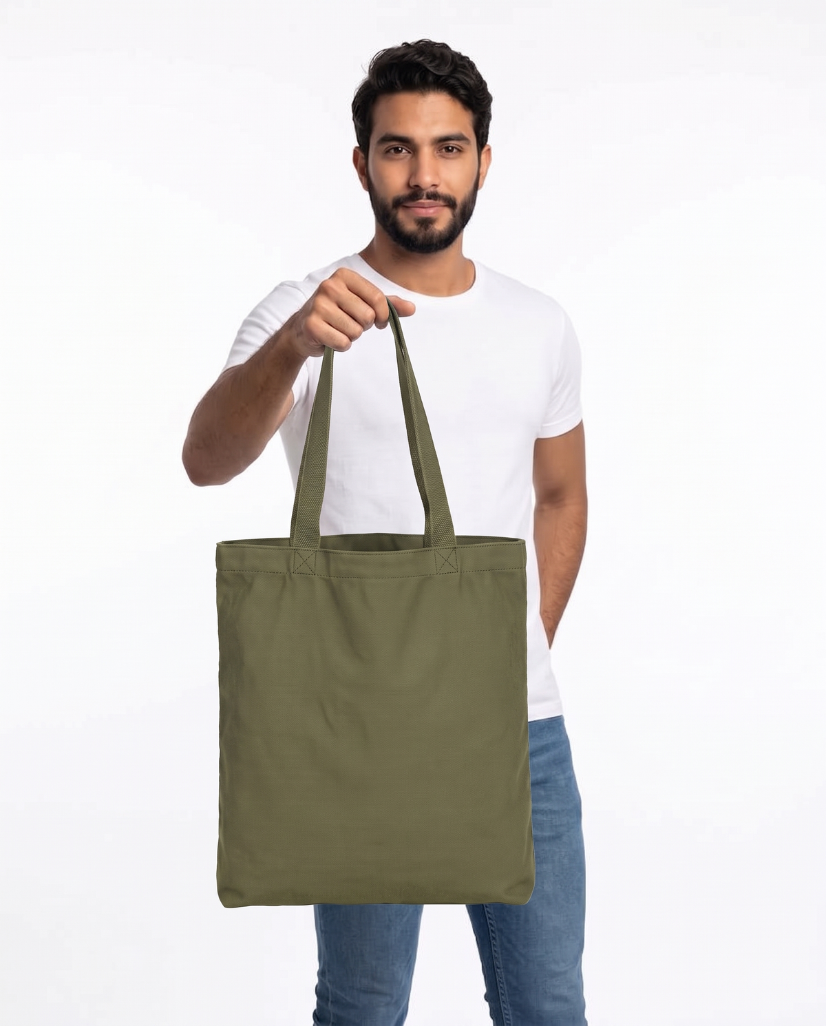 Bolsa Tote Grande de Dril en Colores 40 × 35 cm – Ceiba Trópico
